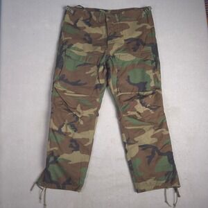 Military Woodland Camo Cold Weather Field chemical protective Pants Cargo Medium